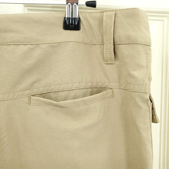 Athleta Lightweight/Quick-Dry A-Line Pleated Cargo Pocket Skirt 10 Tan - Picture 10 of 16